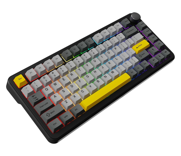 Ajazz AK820 MAX Magnetic switches Black Gray Yellow RGB - 1536367 - zdjęcie 5